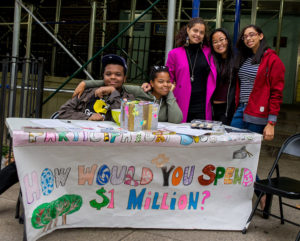 Young people collecting PB ideas!