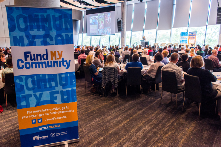 Australians sit at Participatory Budgeting meeting