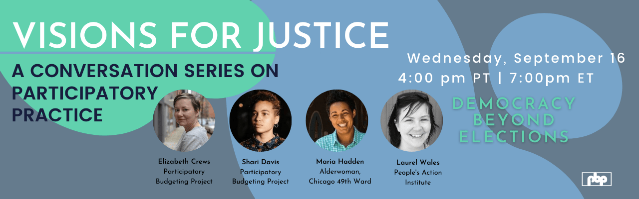 Visions for Justice: A conversation series on participatory practice. Democracy Beyond Elections.