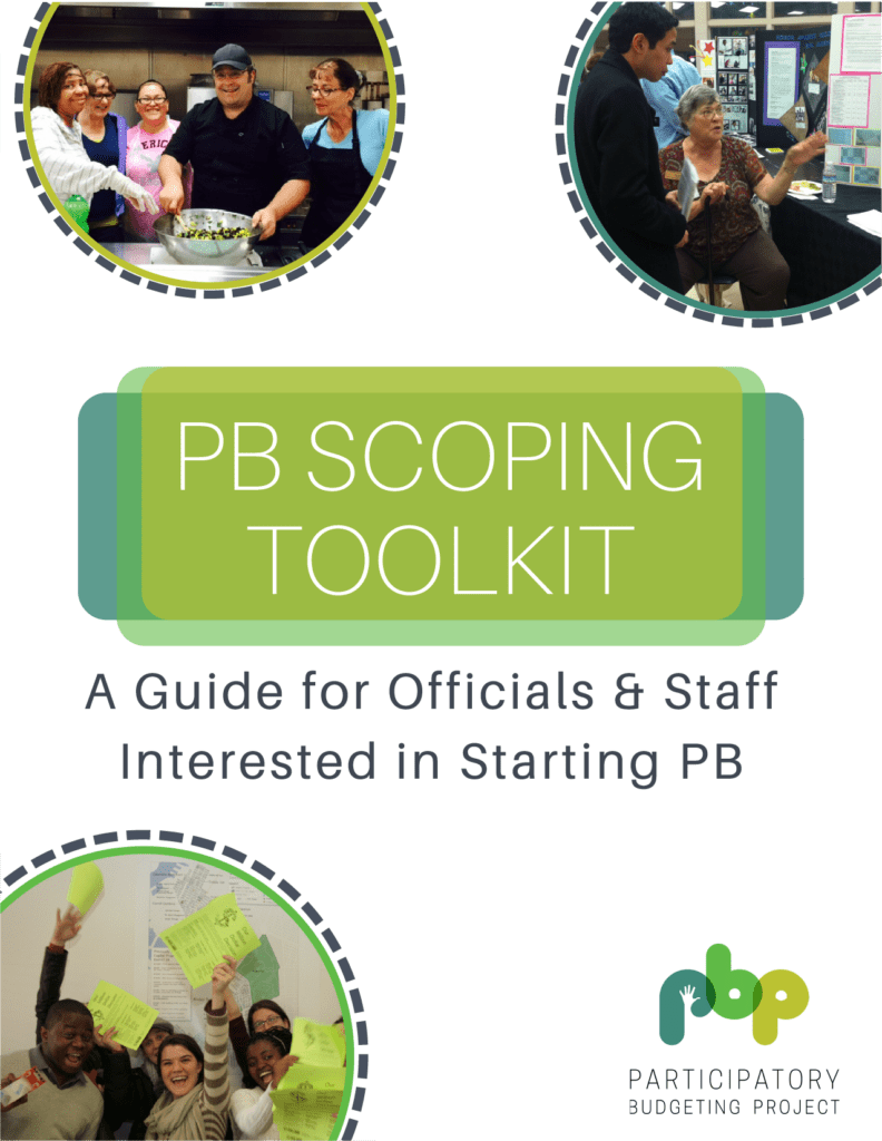 Cover of Resource: PB Scoping Toolkit: A guide for Officials & Staff Interested in Starting PB