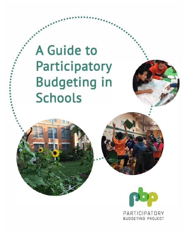 Cover of Resource: A guide to Participatory Budgeting in Schools